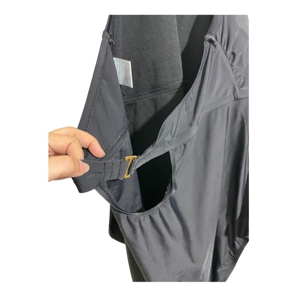 Playa Swim one piece black neck strap design back strap. 2X 18W 20W plus… - Picture 5 of 10